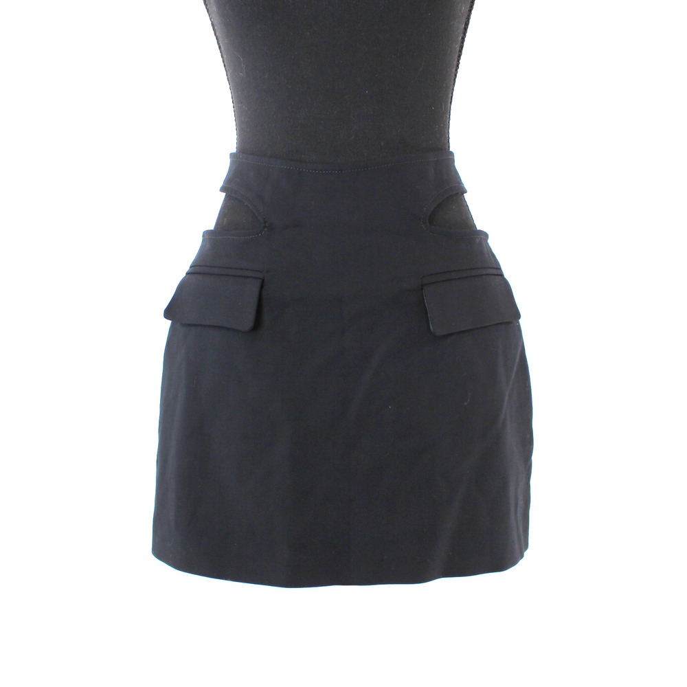 Dion Lee Black Mini Skirt - Structured Pocket Detail - Picture 2 of 9